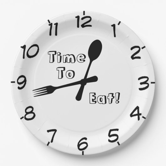 ～する時食べ間 ペーパープレート (正面)