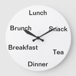 ～する時食べ間 ラージ壁時計