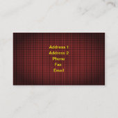 ～する準備ができている壮大な赤いカーカスタマイズド 名刺 (裏面)