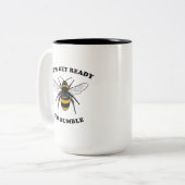 ~する準備をしようブンブンいう音 ツートーンマグカップ (正面左)