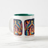 ～す最高のる理祝由 ツートーンマグカップ (正面左)