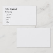 ~す空白のるための名刺。 名刺 (正面/裏面)