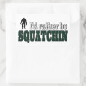 ずうずうしいもんだ 長方形シール (バッグ)