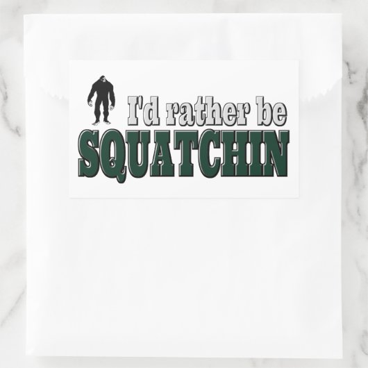 ずうずうしいもんだ 長方形シール (バッグ)