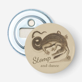 ずかずかと歩き、CC0893野生の幸せなワニを踊って下さい 栓抜き