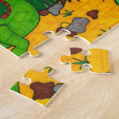 ずかずかと歩くTレックス ジグソーパズル (側面)