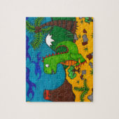 ずかずかと歩くTレックス ジグソーパズル (縦)