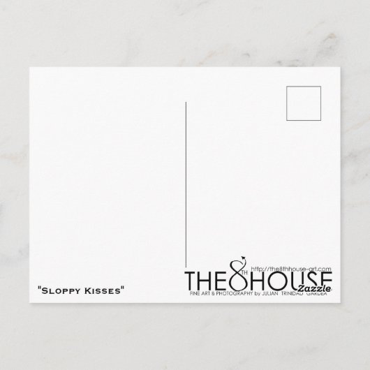 「ずさんなキス」 ポストカード (裏面)