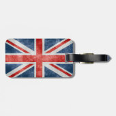 ずたずたに裂かれた英国国旗の荷物のラベル ラゲッジタグ (裏面横)