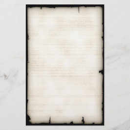 ずたずたに裂かれた西部のスタイルの文房具 便箋