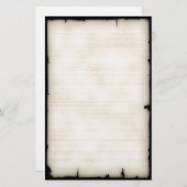 ずたずたに裂かれた西部のスタイルの文房具 便箋 (正面/裏面)