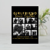 ずっと一緒に永遠の彼女と写真 箔シーズンカード (立ち正面)