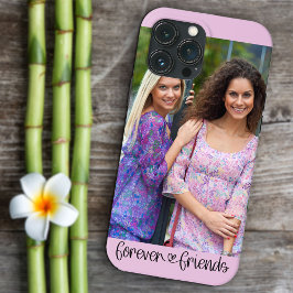 ずっと一緒の友達 写真 かわいい ハート タイポグラフィー iPhone 13 PRO MAXケース