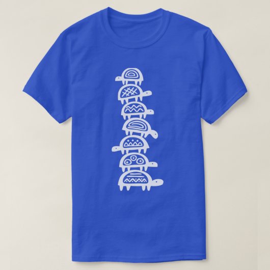 ずっと下の方に亀がいる Tシャツ (デザイン正面)