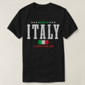 ずっと前にイタリアで作られたおもしろいイタリアンプライド Tシャツ (デザイン正面)