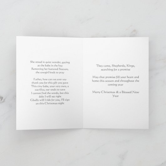 ずっと前の砂漠の夜に カード (内部)