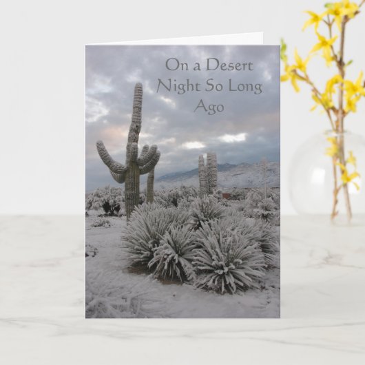 ずっと前の砂漠の夜に カード (黄色い花)