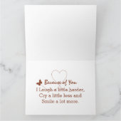 ずっと友達フォーエバー 現代の写真コラージュ記念品 カード (内部)