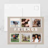 ずっと友達フォーエバー 現代の写真コラージュ記念品 ポストカード (正面/裏面)