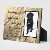 ずっと大切にされる卓上プレートとスタンド フォトプラーク (側面)