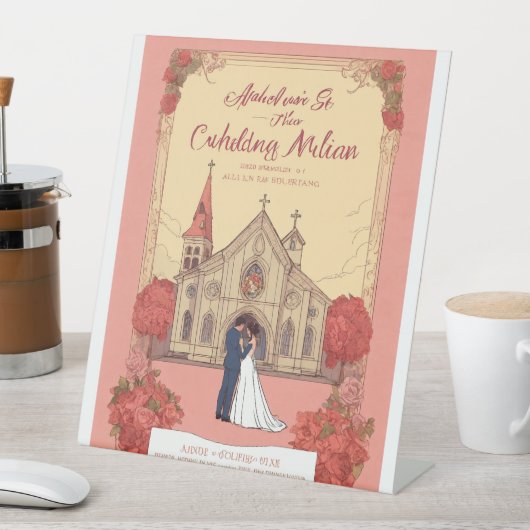 ずっと幸せに」 台座サイン (インサイチュ)