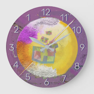 ずっと後ろ向きに ラージ壁時計