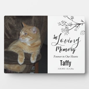 ずっと心の中にペットのメモリアル　１枚の写真 フォトプラーク