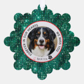 ずっと心の中にペットメモリアルグリーン オーナメントカード (裏面)