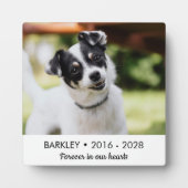 ずっと心の中に愛犬メモリアル写真 フォトプラーク (正面)