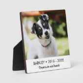 ずっと心の中に愛犬メモリアル写真 フォトプラーク (正面)