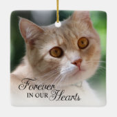 ずっと心の中に猫の写真 セラミックオーナメント (裏面)