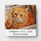 ずっと心の中に 猫 追悼 フォト フォトプラーク (正面)