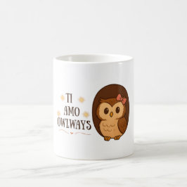 ずっと愛してるフクロウのマグカップ コーヒーマグカップ