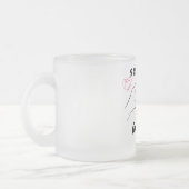 「ずっと愛してる」マグカップ」 フロストグラスマグカップ (左)