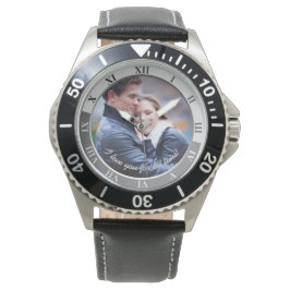 ずっと愛してる！写真カスタムとメッセージ 腕時計