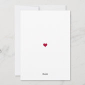 ずっと愛してる 赤いハート シーズンカード (裏面)