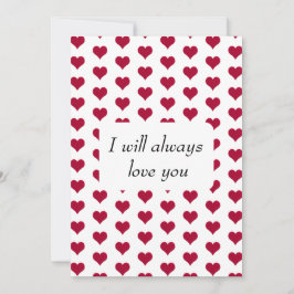 ずっと愛してる 赤いハート シーズンカード