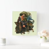 ずっと昔にの夢 スクエア壁時計 (ホーム)