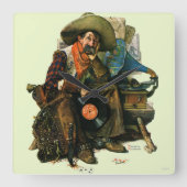 ずっと昔にの夢 スクエア壁時計 (正面)