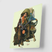 ずっと昔にの夢 スクエア壁時計 (傾斜)