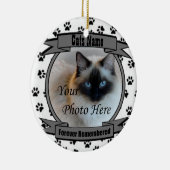 . .ずっと猫の思い出を – ペット セラミックオーナメント (右)