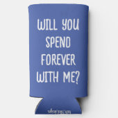 「ずっと私と一緒に過ごしてくれるか?」 の結婚提案 スリム缶クーラー (裏面)