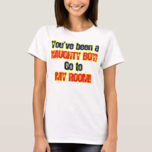 ずっと私の部屋にいけない男の子行きますです Tシャツ