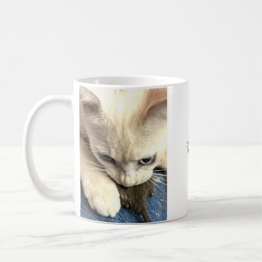 ずっと私を虜にしてくれる 猫 コーヒーマグ コーヒーマグカップ (左)