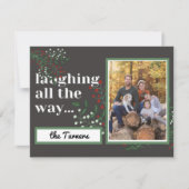 ずっと笑いながら写真のクリスマスリーフ (正面)