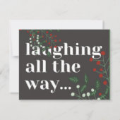 ずっと笑いながら写真のクリスマスリーフ (裏面)