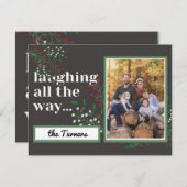 ずっと笑いながら写真のクリスマスリーフ (正面/裏面)