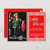 ずっと笑ってクリスマスフォトカード シーズンポストカード (正面/裏面)