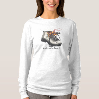 ずっと袖のティーの~の"Backcountryの隠者"のデザイン Tシャツ