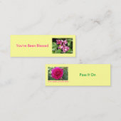 ずっと賛美されたゲームカードです スキニー名刺 (正面/裏面)